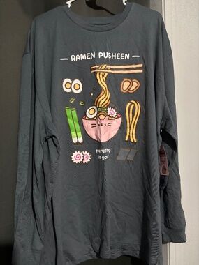 Pusheen sushi long sleeve tee